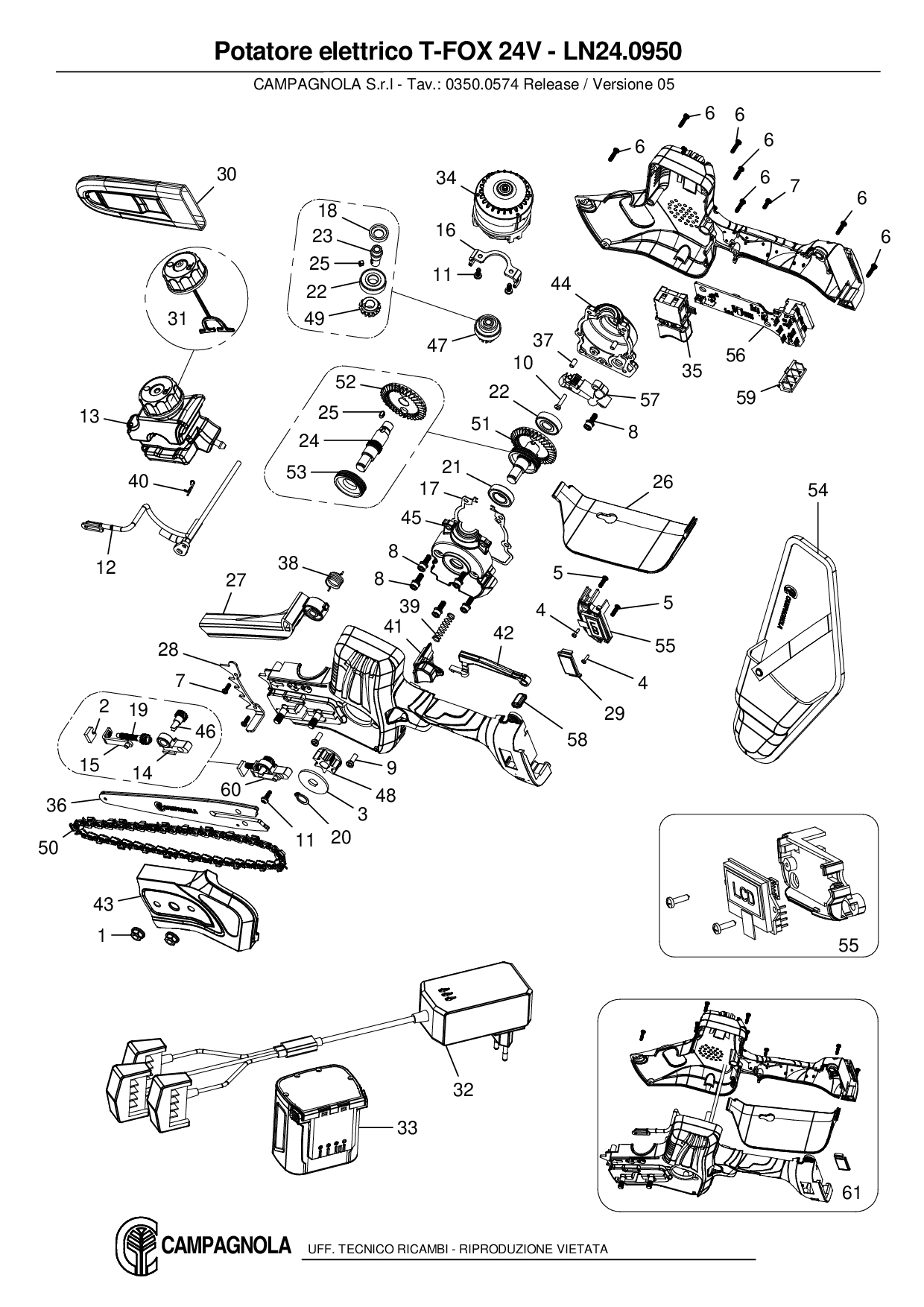 LN24.0950_Potatore elettrico T-FOX 24V